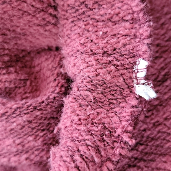 Vans Pullover Hoodie Burgundy Knit Size Medium Purple - Picture 5 of 5